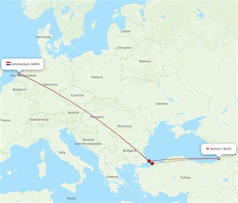 Flights From Amsterdam to Batumi 